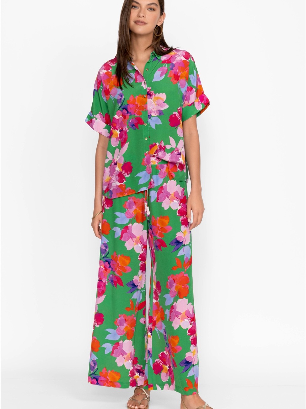 JohnnyWas Nadine pant set - Green Floral